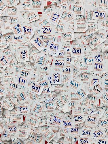 art visitor pass with numbers lot doodle
